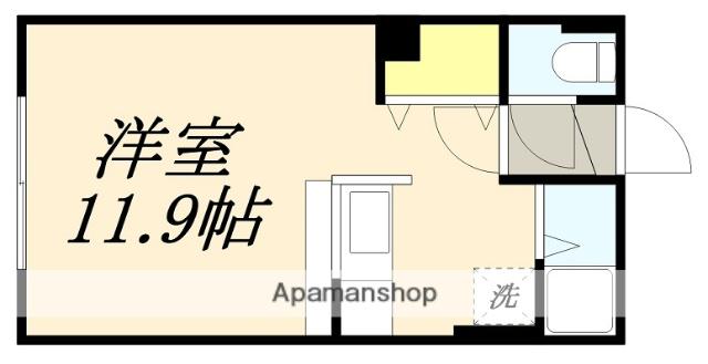 友愛ビル(1K/3階)の間取り写真