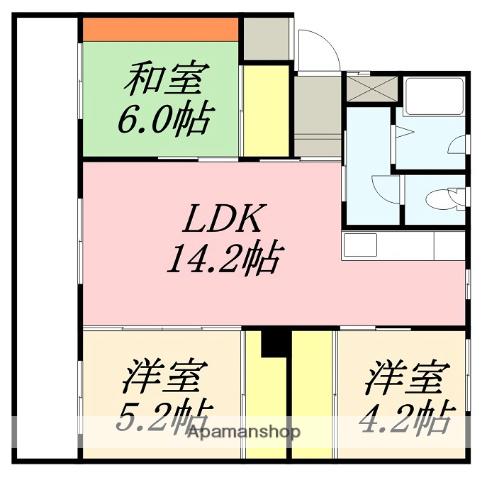 POCHITAMA TANIYOSHI(3LDK/3階)の間取り写真