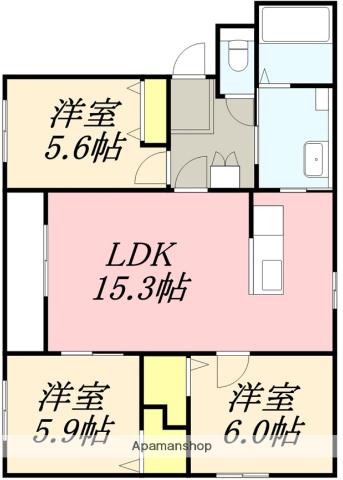 LE CHAT NOIR(3LDK/1階)の間取り写真