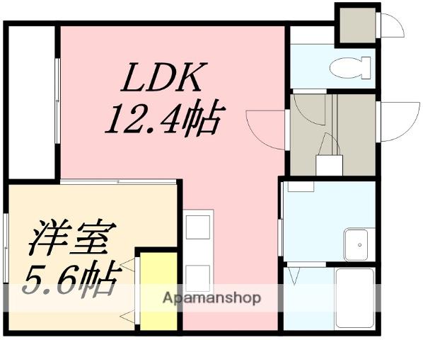 エアレンデル港町(1LDK/3階)の間取り写真