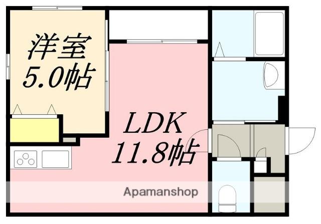 柏木町30番地MS(1LDK/3階)の間取り写真
