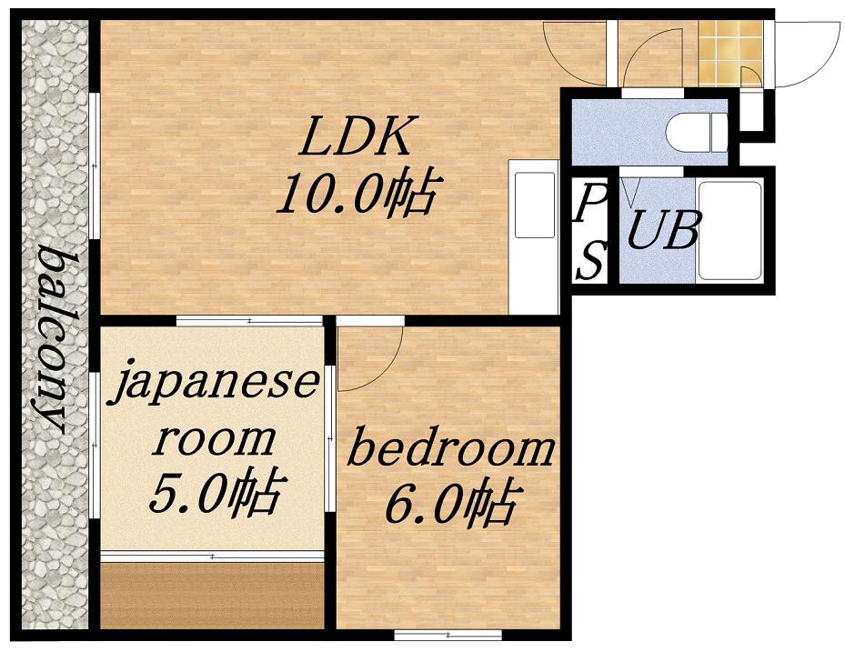 MOREHONGO(2LDK/5階)の間取り写真