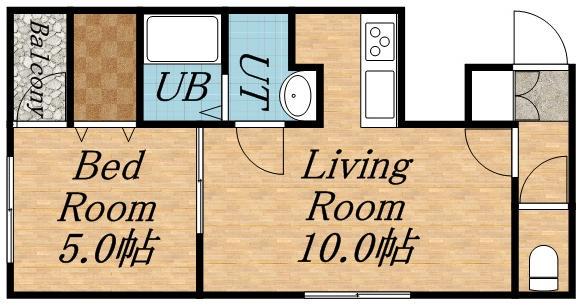 ルーヴェ本郷通9(1LDK/3階)の間取り写真