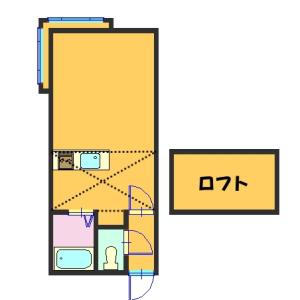 AMS平和通(ワンルーム/2階)の間取り写真