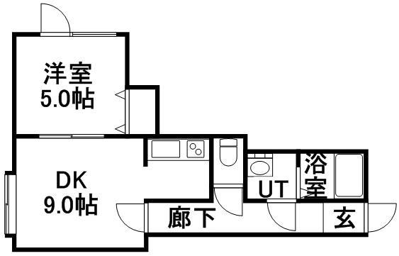 エムアイ・ドリーム(1LDK/2階)の間取り写真