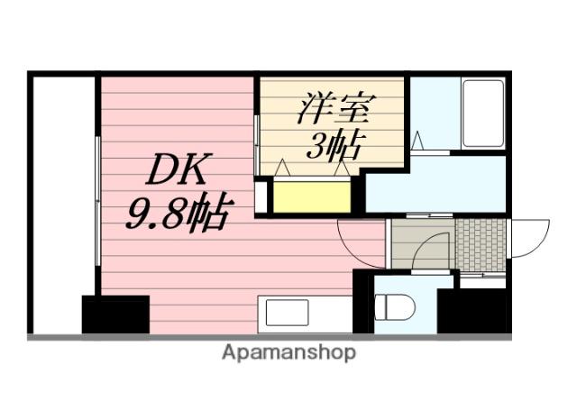 HF東札幌レジデンス(1LDK/14階)の間取り写真