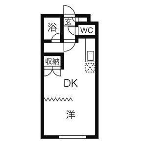 ロアール厚別東(1DK/3階)の間取り写真