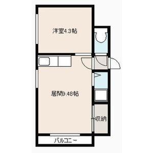 アークハイツ(1LDK/4階)の間取り写真