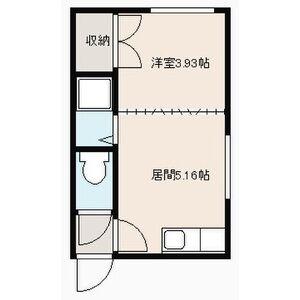 アークハイツ(1DK/4階)の間取り写真