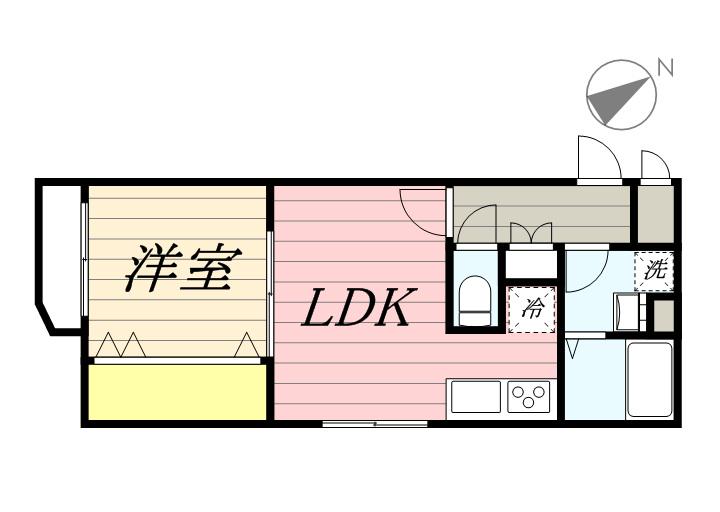 PREZIOSA(1LDK/3階)の間取り写真