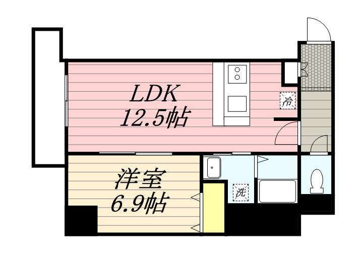 サンコート本郷通ガーデンヒルズ(1LDK/5階)の間取り写真