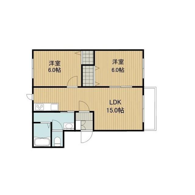 サウスウイングコート(2LDK/1階)の間取り写真