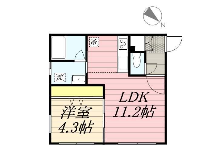 MIEUX VIVRE(1LDK/3階)の間取り写真