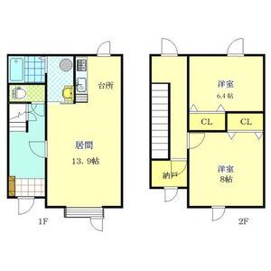 クレールハウス(2LDK)の間取り写真