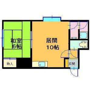 月寒ハニーグリーン(1LDK/3階)の間取り写真