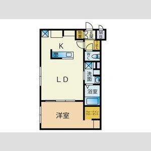 LUSSOVITA(1LDK/2階)の間取り写真