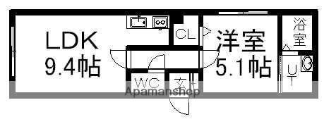 グランメール本郷通南(1LDK/3階)の間取り写真