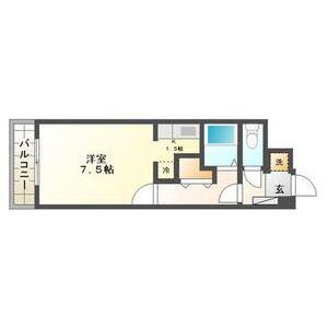 イーストフェアリー(1K/3階)の間取り写真