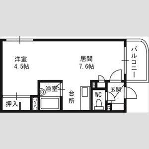 エスパシオ本郷(1LDK/3階)の間取り写真