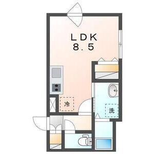 COFFRET東札幌42(ワンルーム/4階)の間取り写真