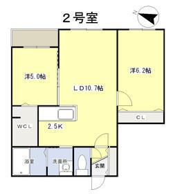 J-ECOA菊水(2LDK/5階)の間取り写真