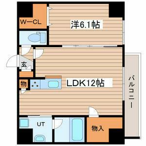 LUCY HOUSE Ⅱ(1LDK/2階)の間取り写真