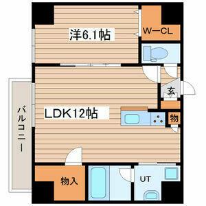 LUCY HOUSE Ⅱ(1LDK/5階)の間取り写真