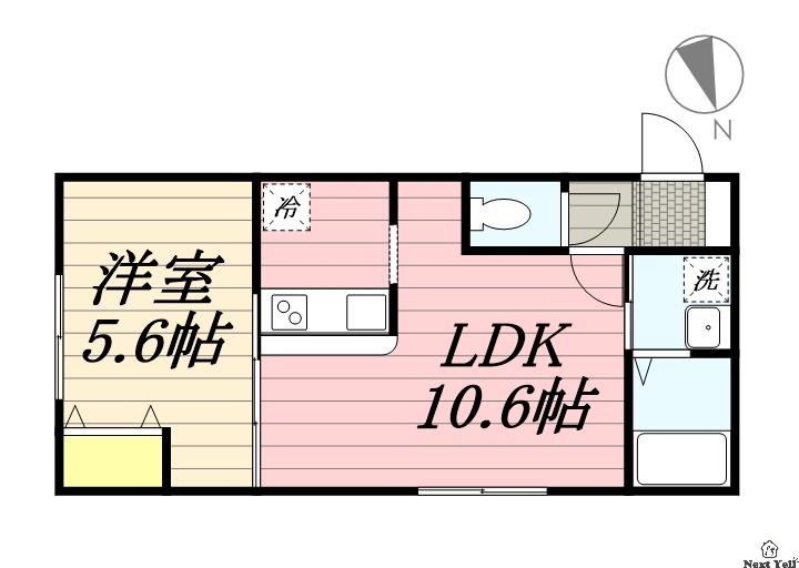 HEIMAT OYACHI(1LDK/4階)の間取り写真