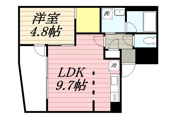 ラ・シュエットドルチェ(1LDK/1階)の間取り写真