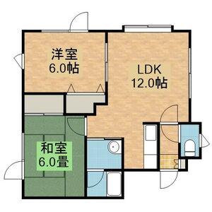 ステラ清田(2LDK/1階)の間取り写真