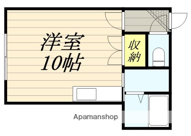 フロンティア57(ワンルーム/3階)の間取り写真
