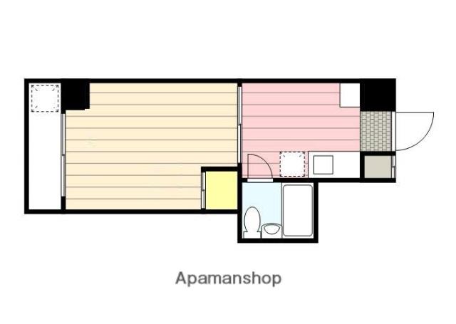 ロイヤル宮の森(1K/4階)の間取り写真