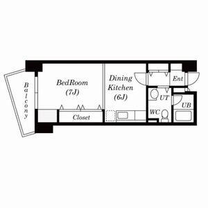 アピレ21(1LDK/7階)の間取り写真