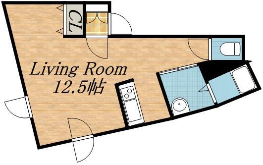 LITTLEPOCKET(1K/3階)の間取り写真