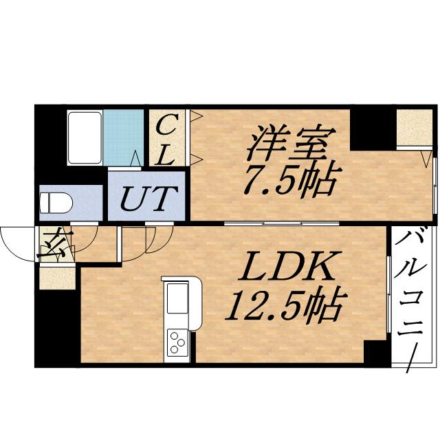 ビーンズコート(1LDK/4階)の間取り写真