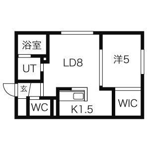 ソレイユ(1LDK/3階)の間取り写真