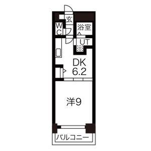 FLAT-A(1DK/4階)の間取り写真