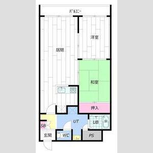 GRAMERCY SAPPORO(2LDK/2階)の間取り写真