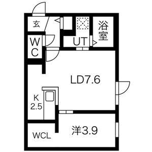 BELLISSIMO NISHIMACHI(1LDK/3階)の間取り写真