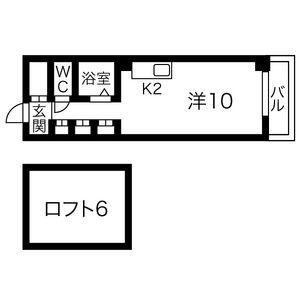 ダイアナ南山鼻ヒルズⅠ(1K/5階)の間取り写真