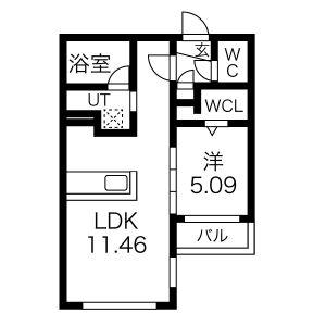 MCDIARMID(1LDK/4階)の間取り写真