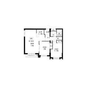 ノヴァ桑園(2LDK/4階)の間取り写真