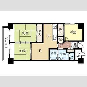 アルファ創成川公園(3DK/11階)の間取り写真