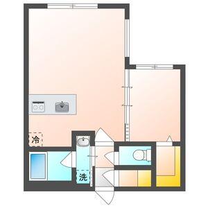 カレラ学園前(1LDK/2階)の間取り写真