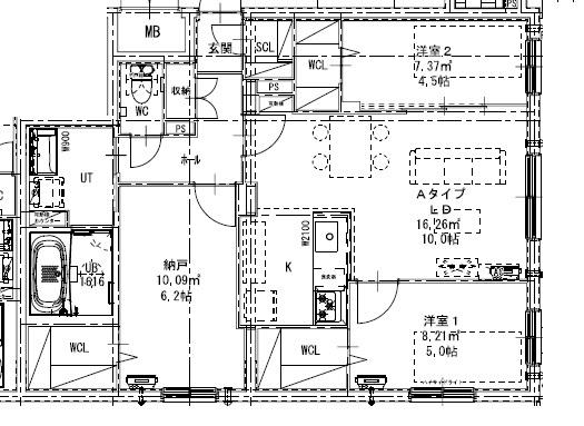 ヴィレッジ表参道(3LDK/2階)の間取り写真