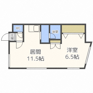E2ストーリー(1LDK/1階)の間取り写真