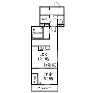 BASE NANGOU(1LDK/2階)の間取り写真