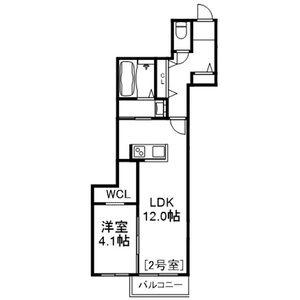 BASE NANGOU(1LDK/2階)の間取り写真