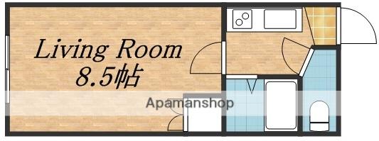 ラ・シャトーレイン(1K/5階)の間取り写真