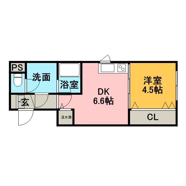 ステラレジデンス南沢(1DK/3階)の間取り写真